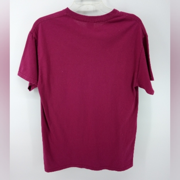 ⭐3/$30 God Bless America Land That I Love Heavy Cotton Burgundy Tee Shirt M - Picture 4 of 7